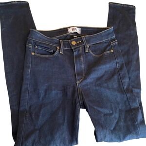 Paige Hoxton Ultra Skinny Jeans Womens 27 Dark Indigo High Rise Made in USA